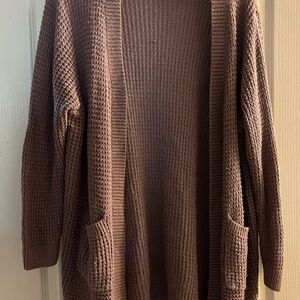 Emma’s Expressions Chocolate Brownish Mauve Women's Cardigan